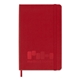 Scarlet Red aerial view a scarlet red moleskine(r) hard cover ruled medium notebook, image 1 of 9