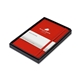 aerial view a scarlet red moleskine(r) medium notebook gift set, image 1 of 4