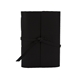 aerial view a black leather leather & black linen accent linen accent cooper large journal, image 1 of 2