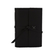 aerial view a black leather leather & gray linen accent linen accent cooper large journal, image 1 of 2