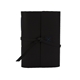 aerial view a black leather leather & royal blue linen accent linen accent cooper large journal, image 1 of 2