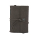 aerial view a slate gray leather leather & turquoise linen accent linen accent cooper large journal, image 1 of 2