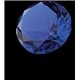 Crystal Diamond Paperweight (Color)
