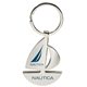 Promotional Silver Sailboat Keychain