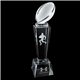 Promotional 3- D Crystal Sports Trophy - Football