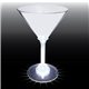 7 oz Light Up Standard Stem Plastic Martini Glass