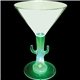 7 oz Lighted Novelty Stem Martini - Plastic