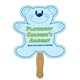 Promotional Teddy Bear Shaped Hand Fan - Paper Products