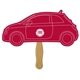Promotional Car Digital Hand Fan (2 Sides)- Paper Products