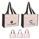 Promotional Cotton Gusset Accent Box Tote