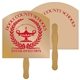 Promotional Arch Top Digital Hand Fan (2 Sides)- Paper Products