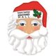 a white new santa mask w / elastic - paper products