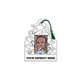 a white u - color christmas photo frame - paper products