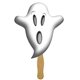 a white ghost spirit character hand fan - paper products