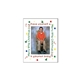 a white laminated photo frame - paper products