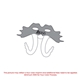 aerial view a white elephant mask - paper products, image 1 of 2