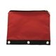 a red fabric school pouch
