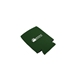 aerial view a forest green silkscreened neoprene can cooler, image 1 of 2