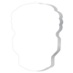 aerial view a bulb souvenir(r) sticky note(tm) 4 x 3 die cut pad, 25 sheet, image 1 of 2