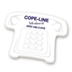 a telephone souvenir(r) sticky note(tm) 4 x 3 die cut pad, 25 sheet