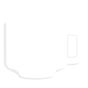 aerial view a cup souvenir(r) sticky note(tm) 4 x 3 die cut pad, 25 sheet, image 1 of 2