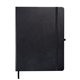 aerial view a black promotional custom tuscany(tm) large soft cover journal notebook, image 1 of 4