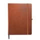aerial view a tan promotional custom tuscany(tm) large soft cover journal notebook, image 1 of 4