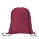 aerial view a burgundy good value(tm) non - woven drawstring backpack, image 1 of 4