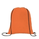aerial view a orange good value(tm) non - woven drawstring backpack, image 1 of 2