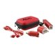 a red handy tech travel kit