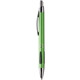 aerial view a lime green vienna vibe click - action metal ballpoint pen, image 1 of 3