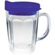 a royal 14 oz thermal dual walled travel mug - embroidered emblem