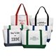 Promotional Canvas Boat Tote with Hand Shoulder Straps