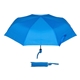 aerial view a cyan horizon 44 arc auto open + close portable umbrella, image 1 of 2