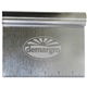 a silver stainless scraper / chopper