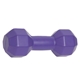 aerial view a purple polyurethane dumbbell stress reliever, image 1 of 2