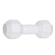 aerial view a white polyurethane dumbbell stress reliever, image 1 of 2