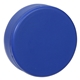 aerial view a royal blue hockey puck stress reliever, image 1 of 2
