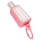 aerial view a pink gel go 1 oz hand sanitizer, image 1 of 2