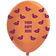 a custom 11 crystal latex wrap balloons