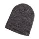 aerial view a black/gray big accessories ribbed marled beanie - all, image 1 of 2