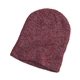 aerial view a maroon/gray big accessories ribbed marled beanie - all, image 1 of 2