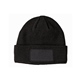 a black big accessories patch beanie - all