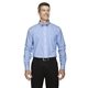 aerial view a french blue devon jones mens crown collection(r) banker stripe woven shirt - all, image 1 of 4