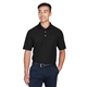 aerial view a black devon jones mens drytec20(tm) performance pocket polo - all, image 1 of 7
