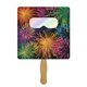 Promotional Square Fireworks Fan - Colorful Fireworks - Paper Products