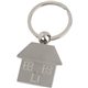 Promotional Silver House Keychain