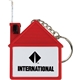 Promotional House Tape Measure With Release Button And Key Tag