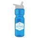 Promotional 28 oz Transparent Bottle - Flip Straw Lid