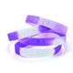 a purple silicone awareness bracelet